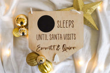 Load image into Gallery viewer, Santa countdown plaque