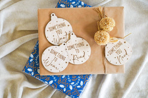 Christmas gift tag set of four