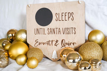 Load image into Gallery viewer, Santa countdown plaque