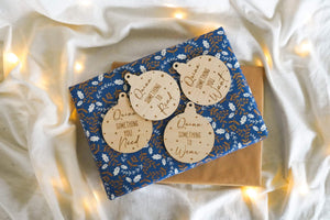 Christmas gift tag set of four